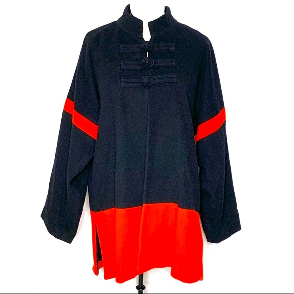 SHOP CLOSING! Rare Vintage 80s Retro 60s Mod Wool Cape Coat Oversized